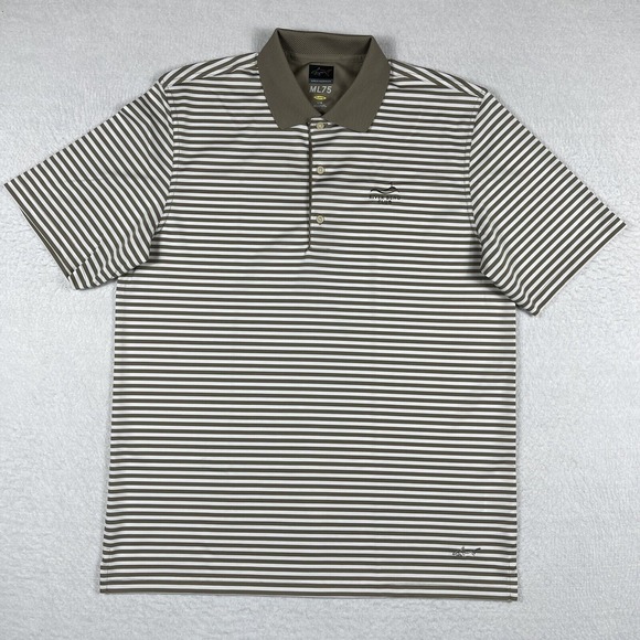 Greg Norman Polo Shirt Mens Large River Bend Golf‎ Club Virginia Travel Vacation - Picture 1 of 13